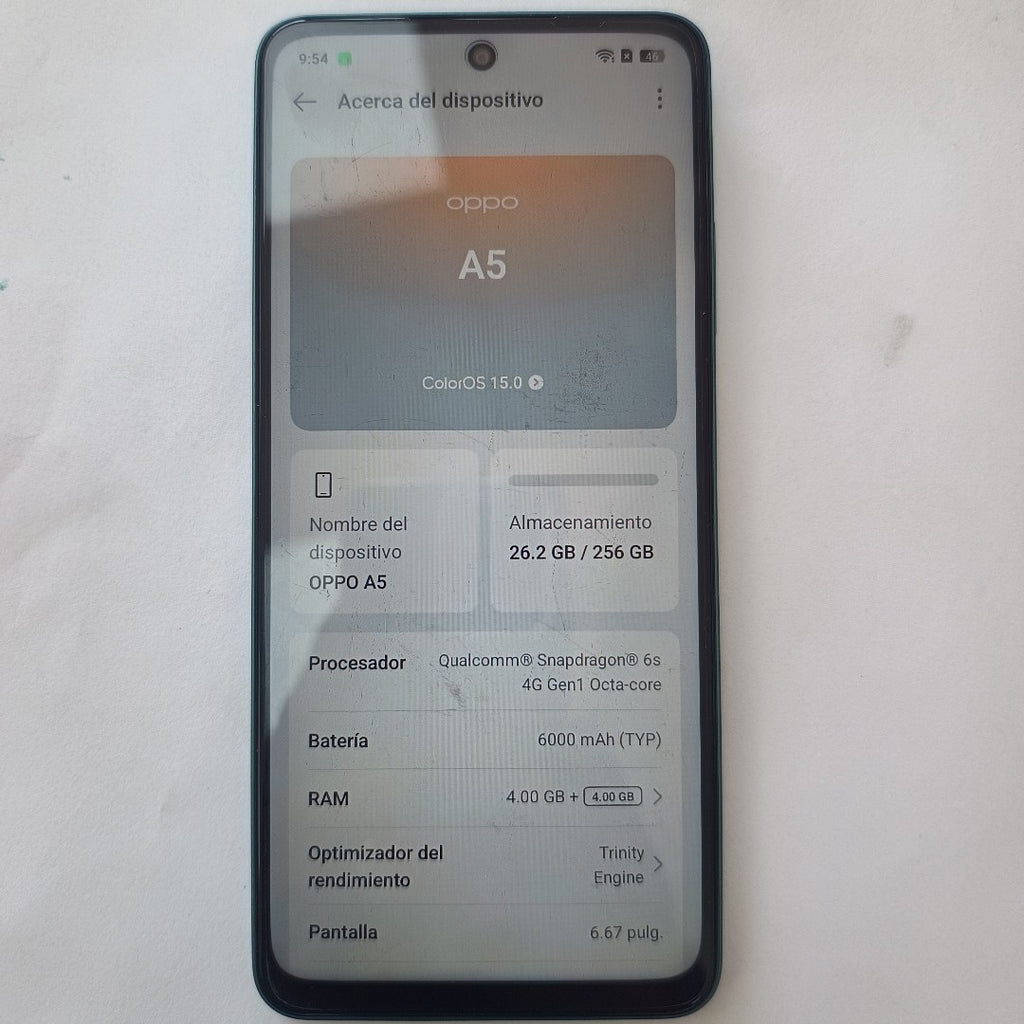 CELULAR OPPO  A5 CPH2727 (2025) 256 GB 4 GB RAM (SEMINUEVO)