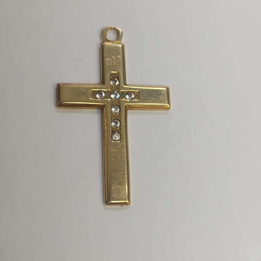 CRUZ, DIJE ORO 14 K 2.8 GRMS (SEMINUEVO)