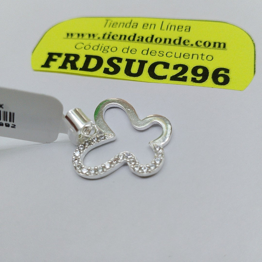 DIJE MARIPOSA C/CIRCONIAS PLATA .925 2.3 GR (NUEVO)