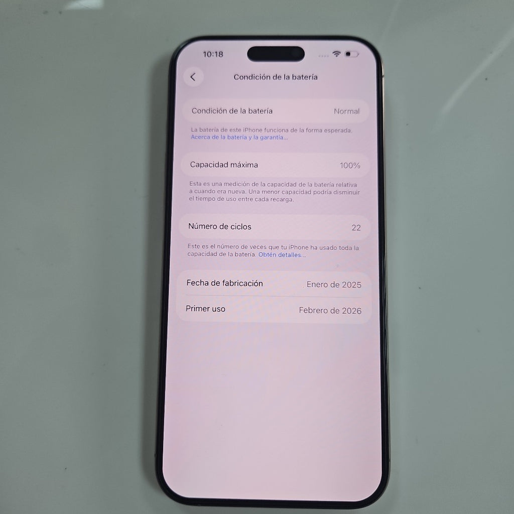 CELULAR APPLE IPHONE 16 PRO MAX A3295 (2024) 1 TB 8 GB RAM (SEMINUEVO)