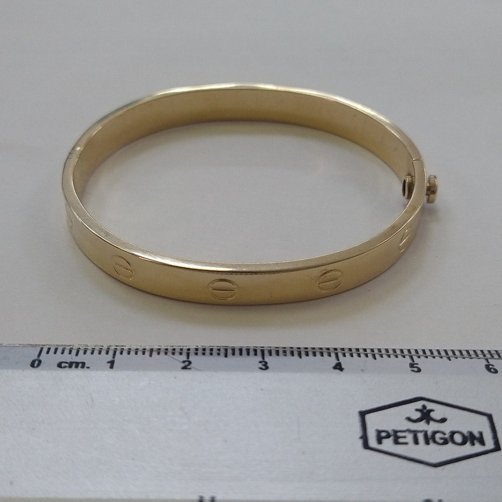 PULSERA RIGIDA ORO 14 K 12.4 GRMS (SEMINUEVO)