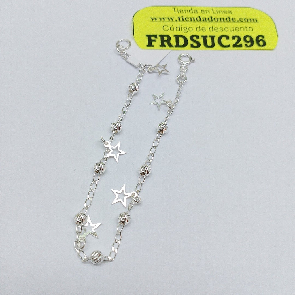 PULSERA TEJIDO ESPECIAL PLATA .925 18 CM 2.7 GR (NUEVO)