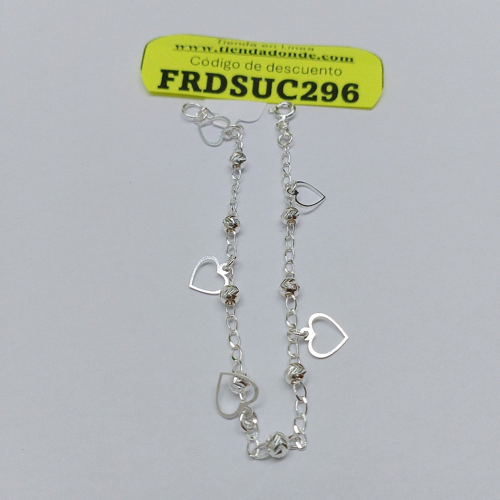 PULSERA TEJIDO ESPECIAL PLATA .925 18 CM 2.7 GR (NUEVO)