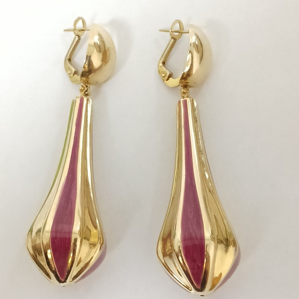 ARETES PAR ORO 14 K 15,60 GRMS (SEMINUEVO)