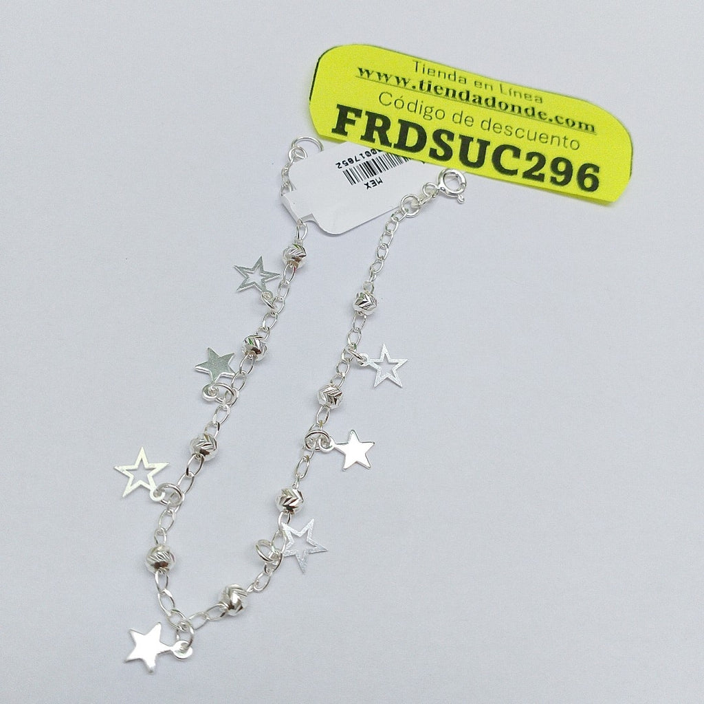 PULSERA TEJIDO ESPECIAL PLATA .925 18 CM 3 GR (NUEVO)