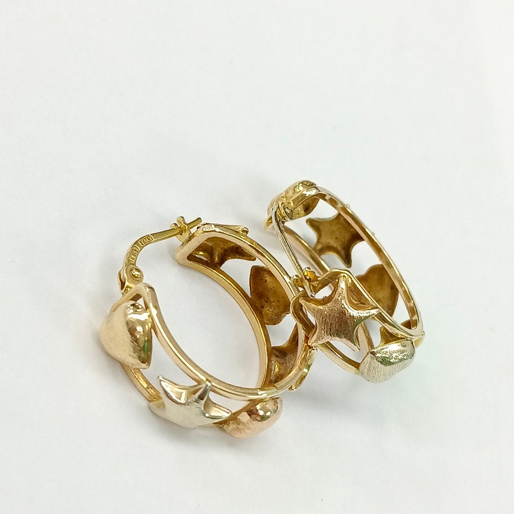 ARRACADAS PAR ORO 14 K 4.4 GRMS (SEMINUEVO)