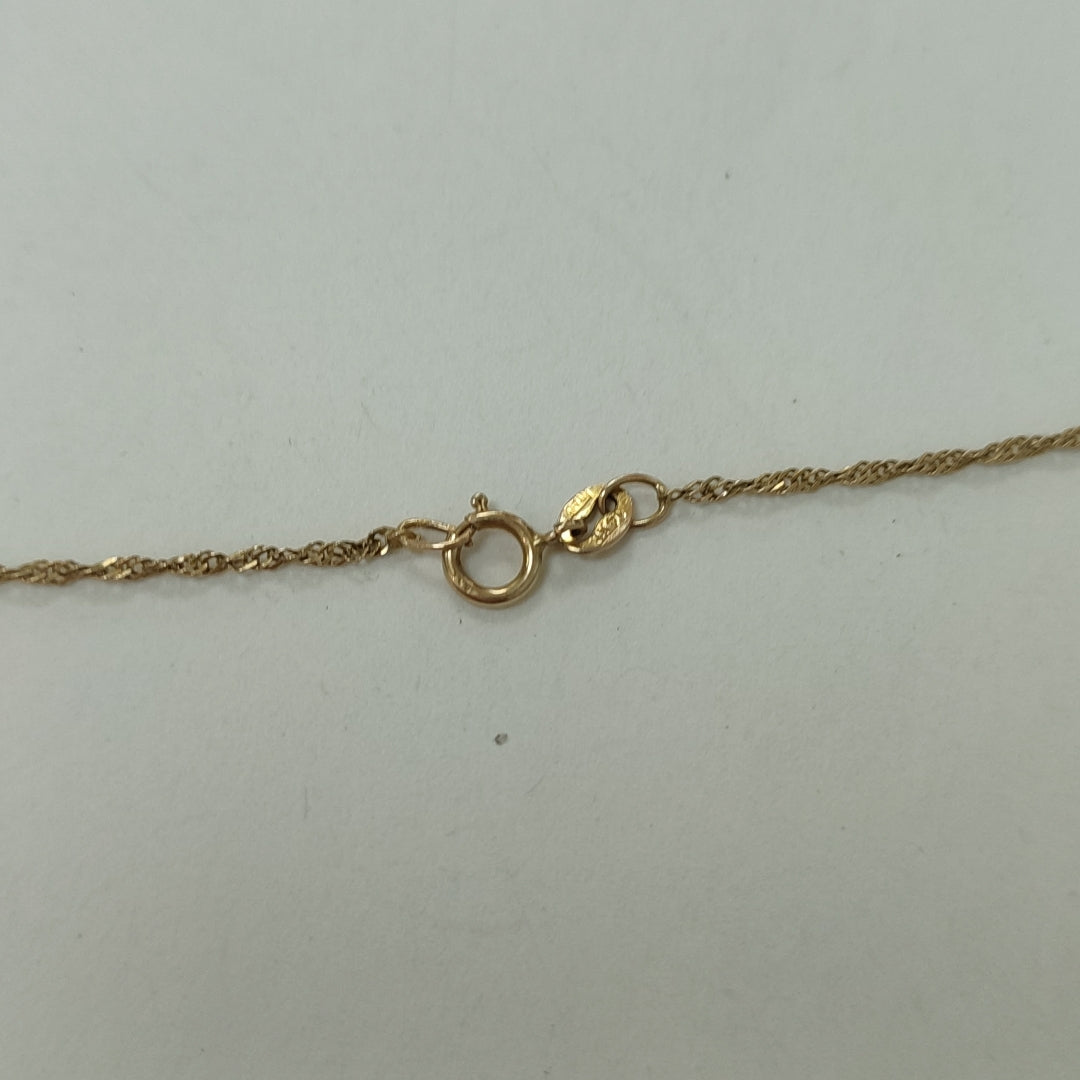 CADENA, DIJE ORO 14 K 1.4 GRMS (SEMINUEVO)