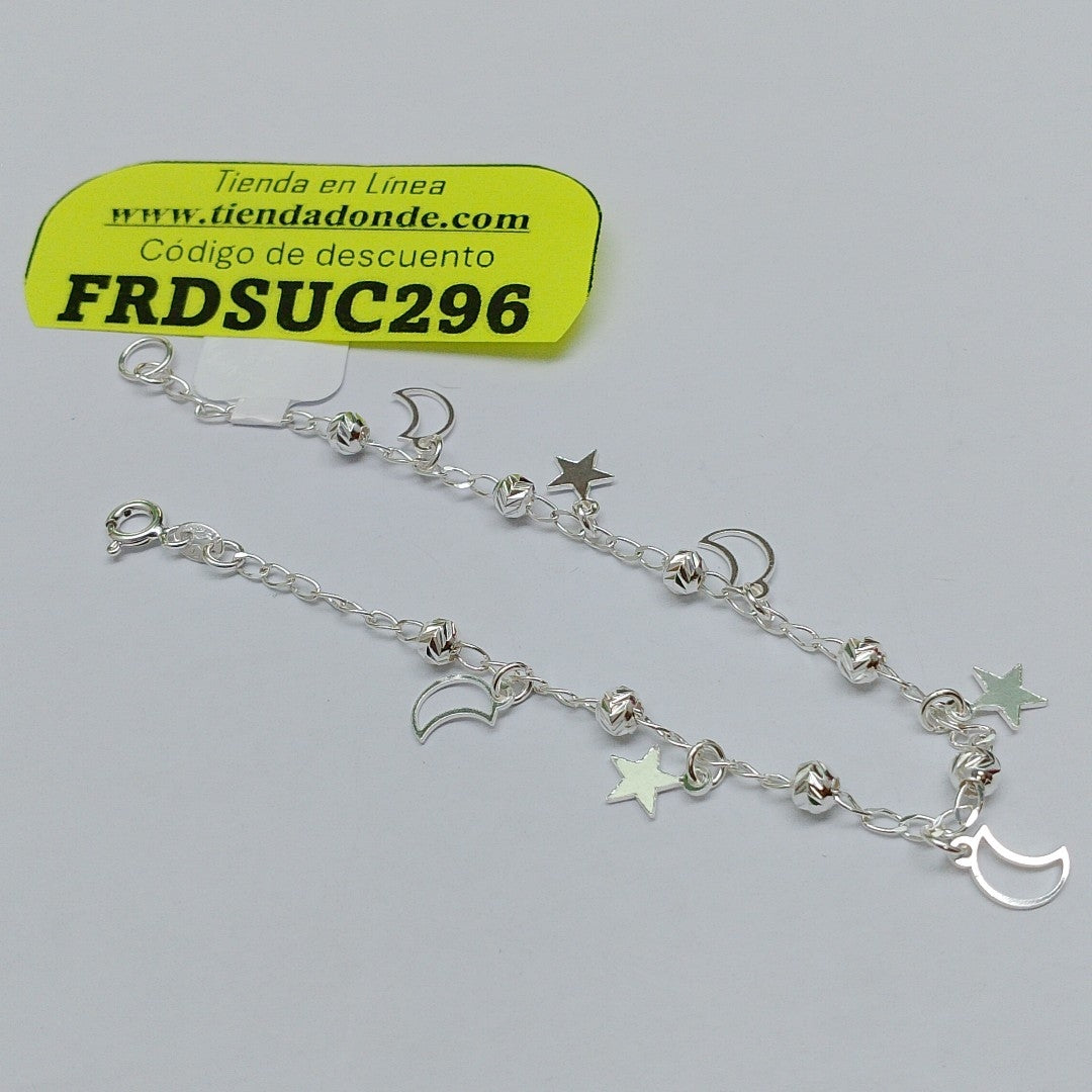 PULSERA TEJIDO TEJIDO ESPECIAL PLATA .925 18 CM 3.1 GR (NUEVO)