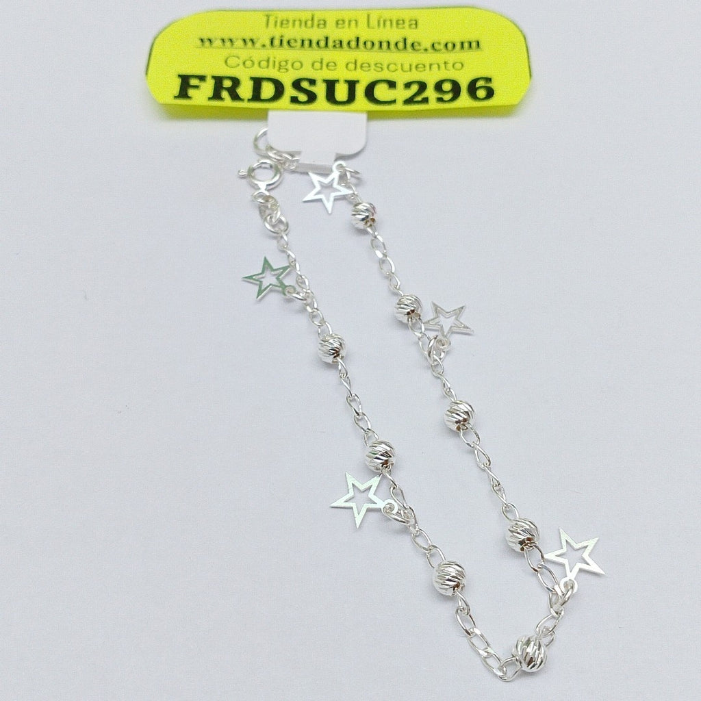 PULSERA TEJIDO ESPECIAL PLATA .925 18 CM 2.7 GR (NUEVO)