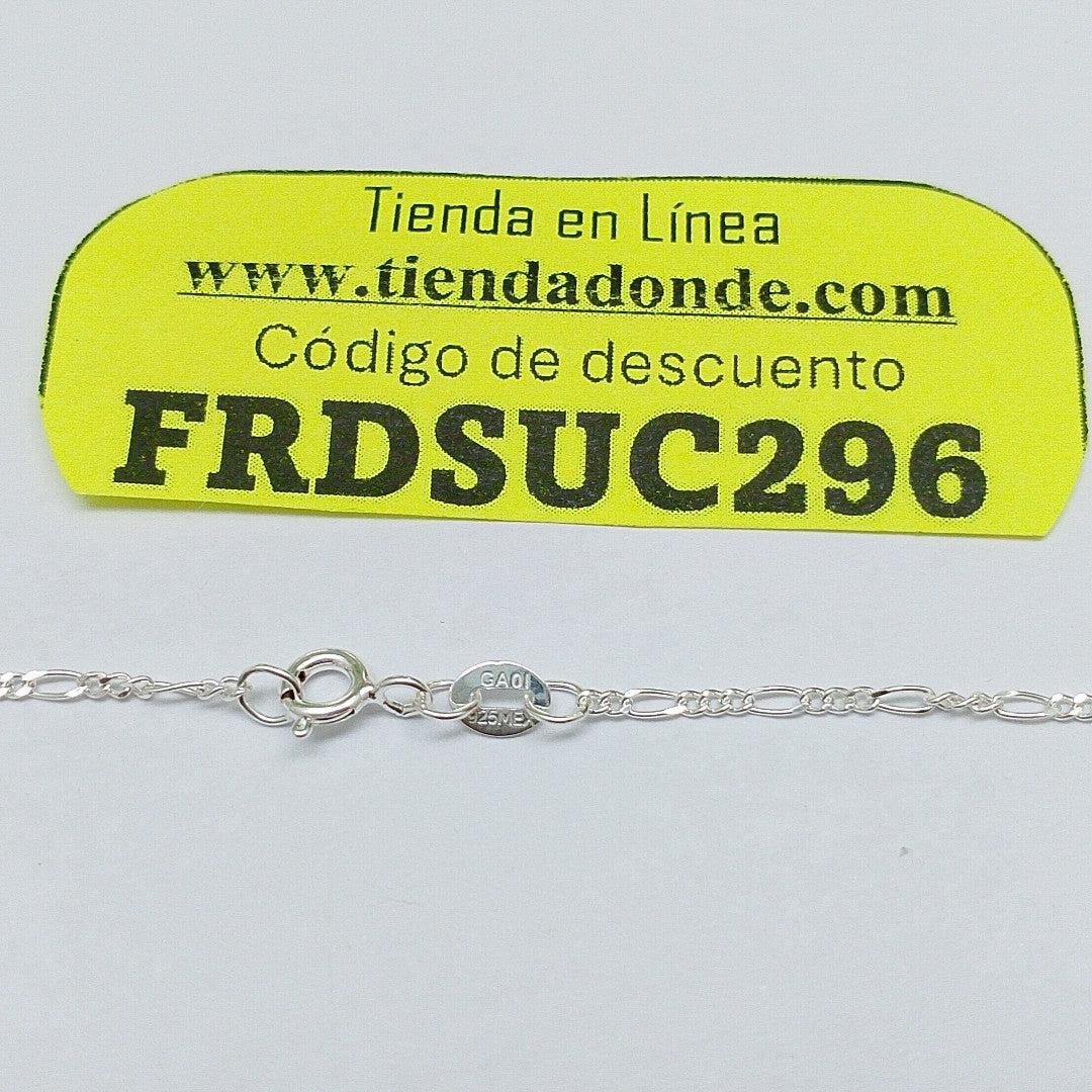 CADENA TEJIDO 3X1 PLATA .925 50 CM 2.1 GR (NUEVO)