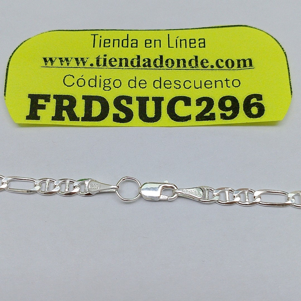 CADENA TEJIDO 3X1 PLATA .925 60 CM 8.4 GR (NUEVO)