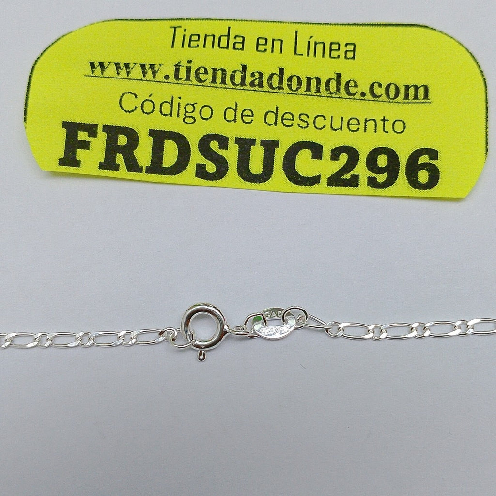 CADENA TEJIDO 1X1 PLATA .925 55 CM 3.3 GR (NUEVO)