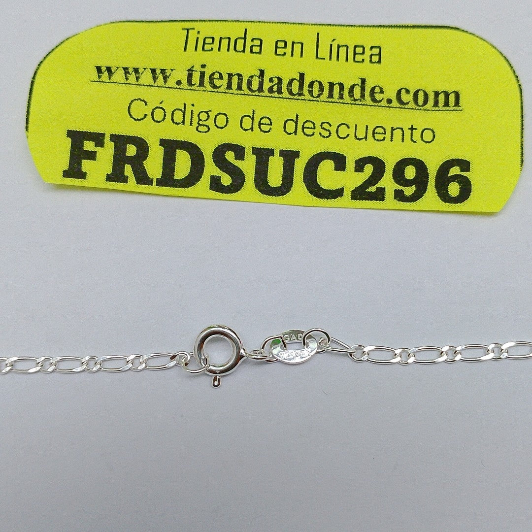 CADENA TEJIDO 1X1 PLATA .925 55 CM 3.3 GR (NUEVO)