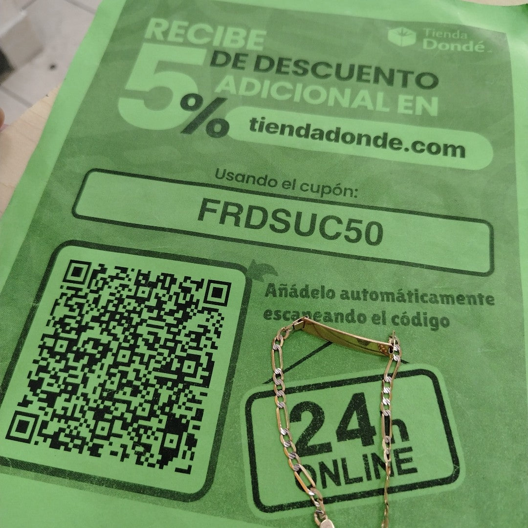 ESCLAVA ORO, RODIADO 14 K 5.2 GRMS (SEMINUEVO)