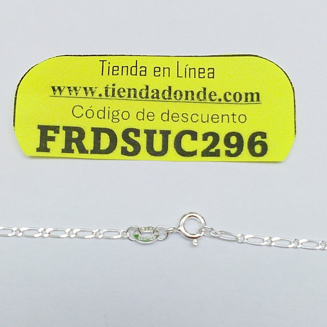 CADENA TEJIDO 1X1 PLATA .925 55 CM 3.3 GR (NUEVO)