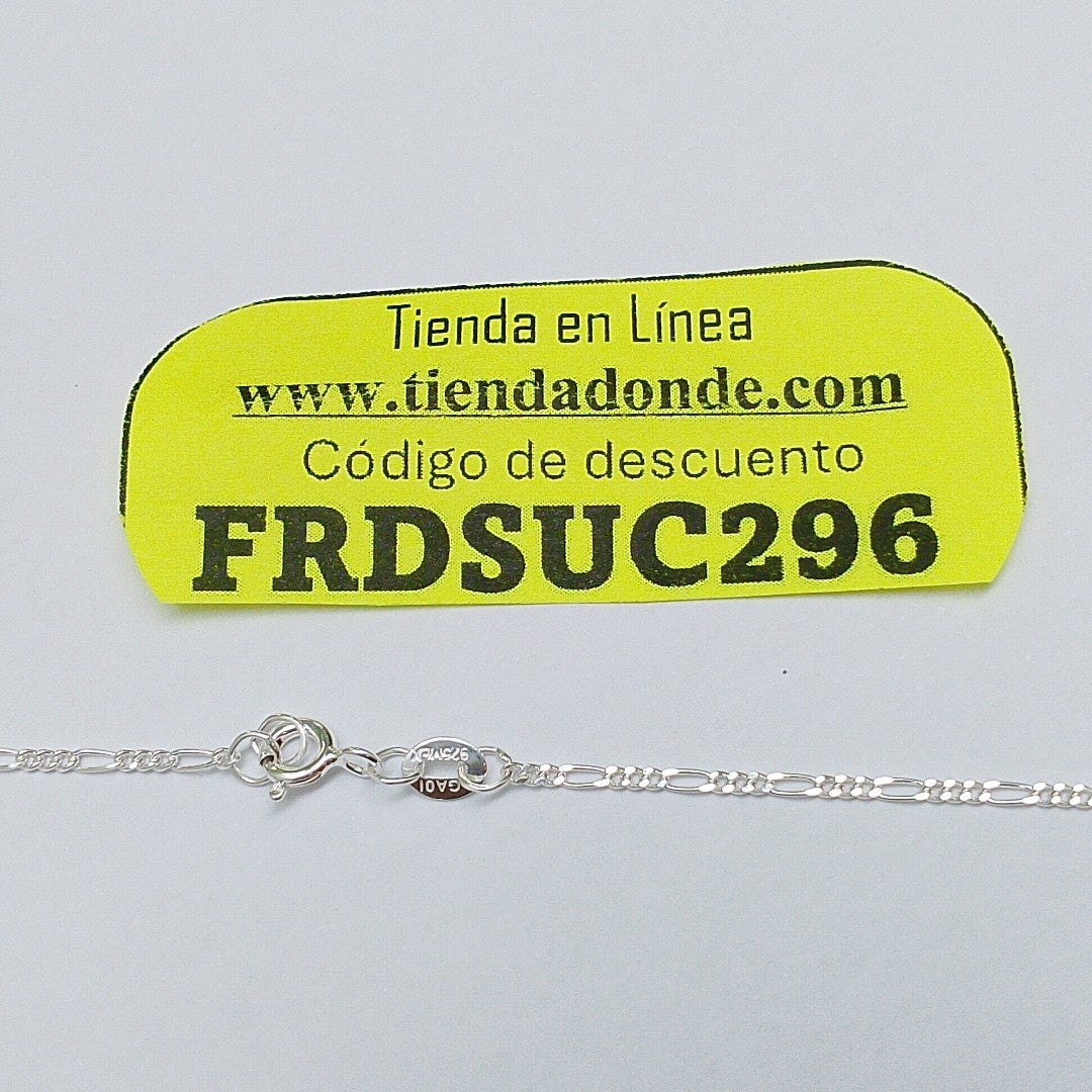 CADENA TEJIDO 3X1 PLATA .925 50 CM 2.3 GR (NUEVO)