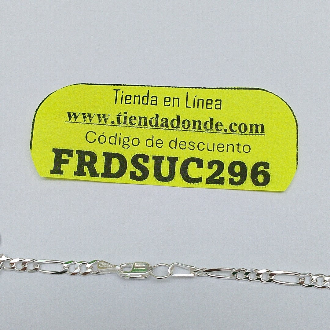 CADENA TEJIDO 3X1 PLATA .925 55 CM 7.8 GR (NUEVO)