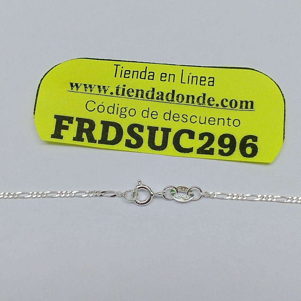 CADENA TEJIDO 3X1 PLATA .925 55 CM 2.3 GR (NUEVO)