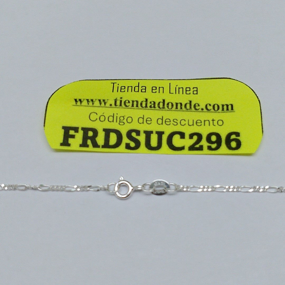 CADENA TEJIDO 3X1 PLATA .925 55 CM 2.3 GR (NUEVO)