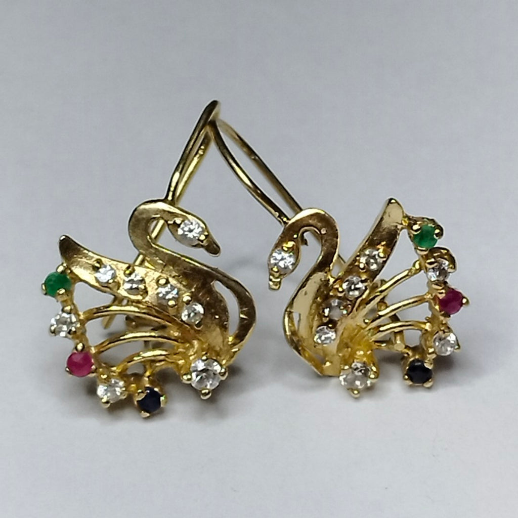 ARETES PAR ORO 14 K 3.8 GRMS (SEMINUEVO)