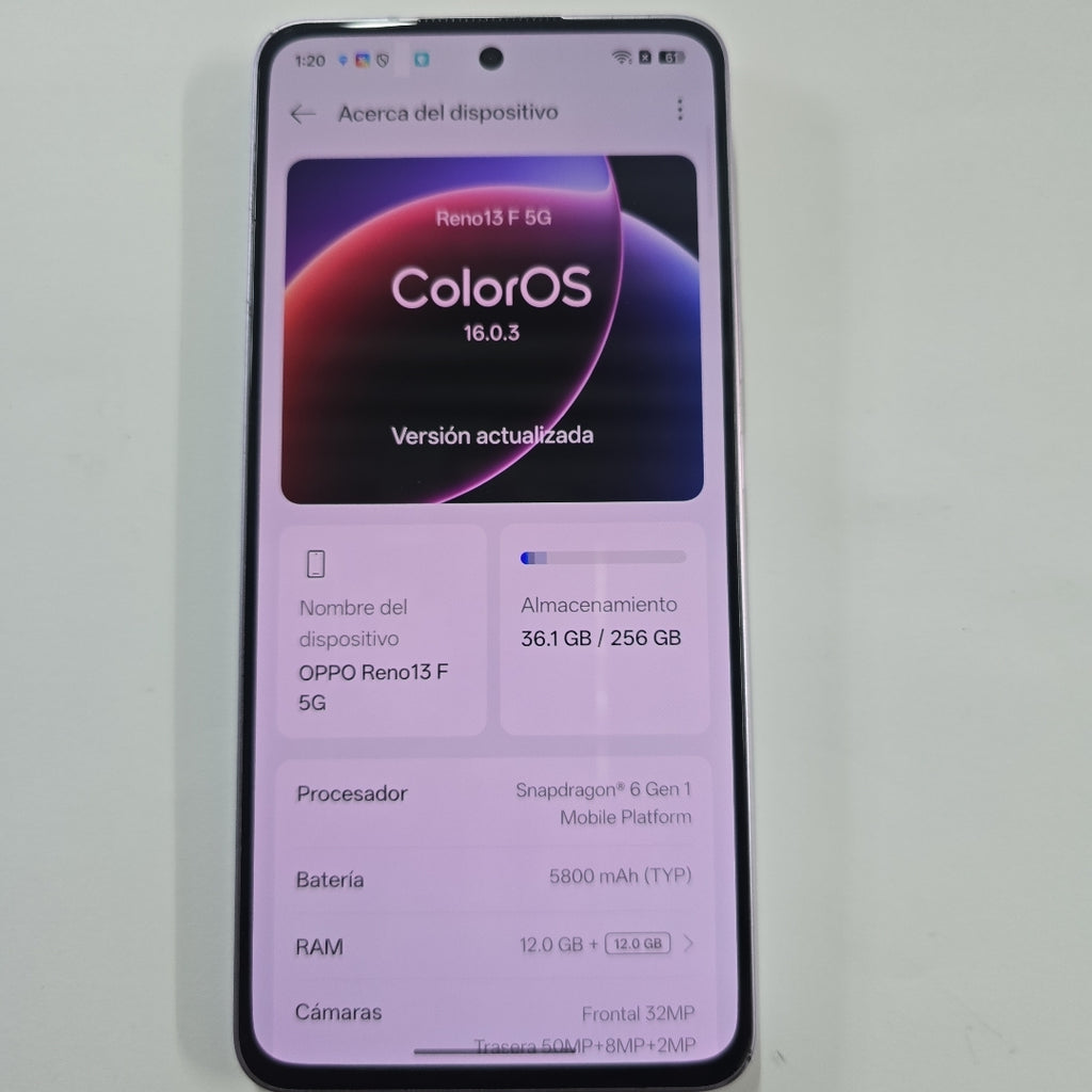 CELULAR OPPO  RENO 13F 5G CPH2699 (2025) 256 GB 12 GB RAM (SEMINUEVO)
