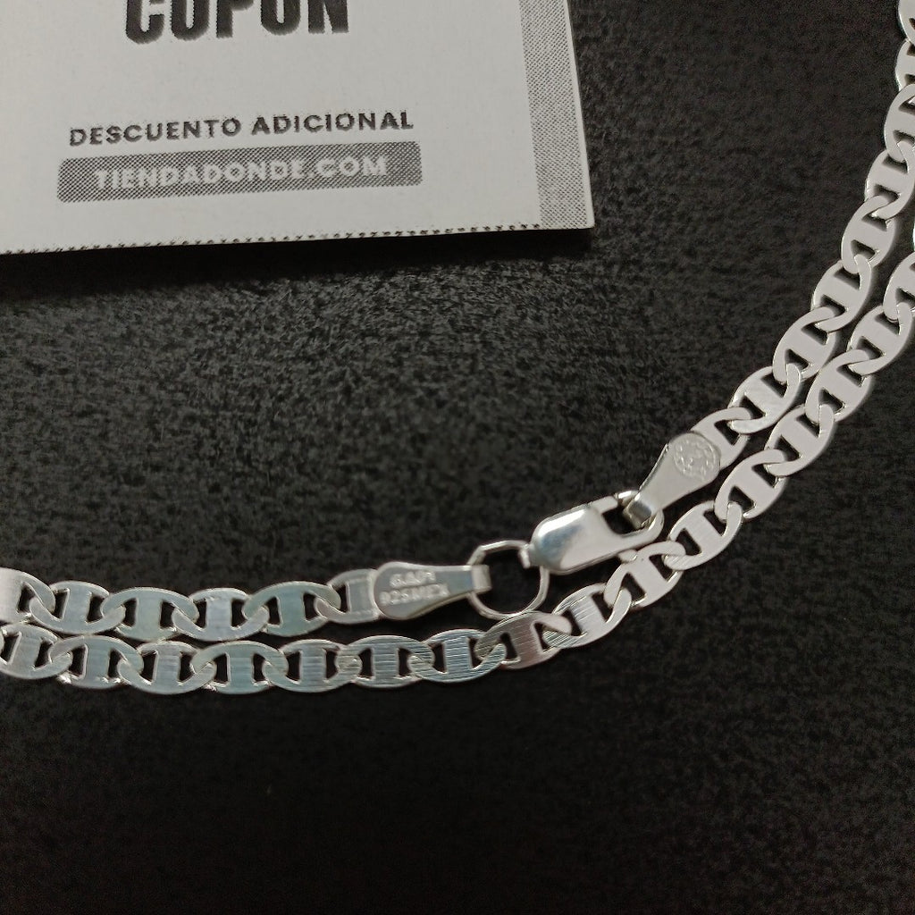CADENA TEJIDO GUCHI PLATA .925 60 CM 9.2 GR (NUEVO)