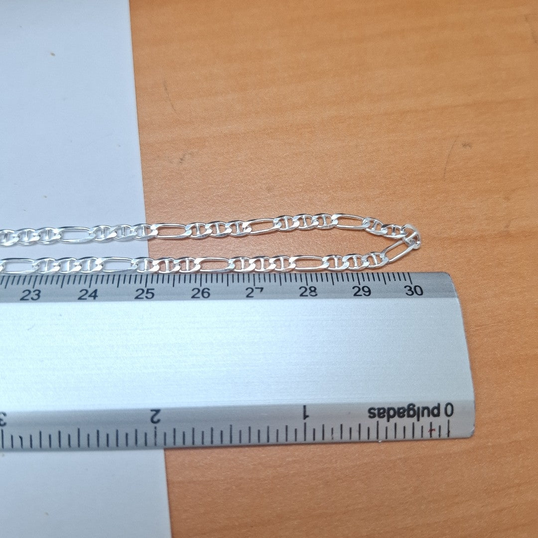 CADENA TEJIDO 3X1 PLATA .925 60 CM 8.4 GR (NUEVO)