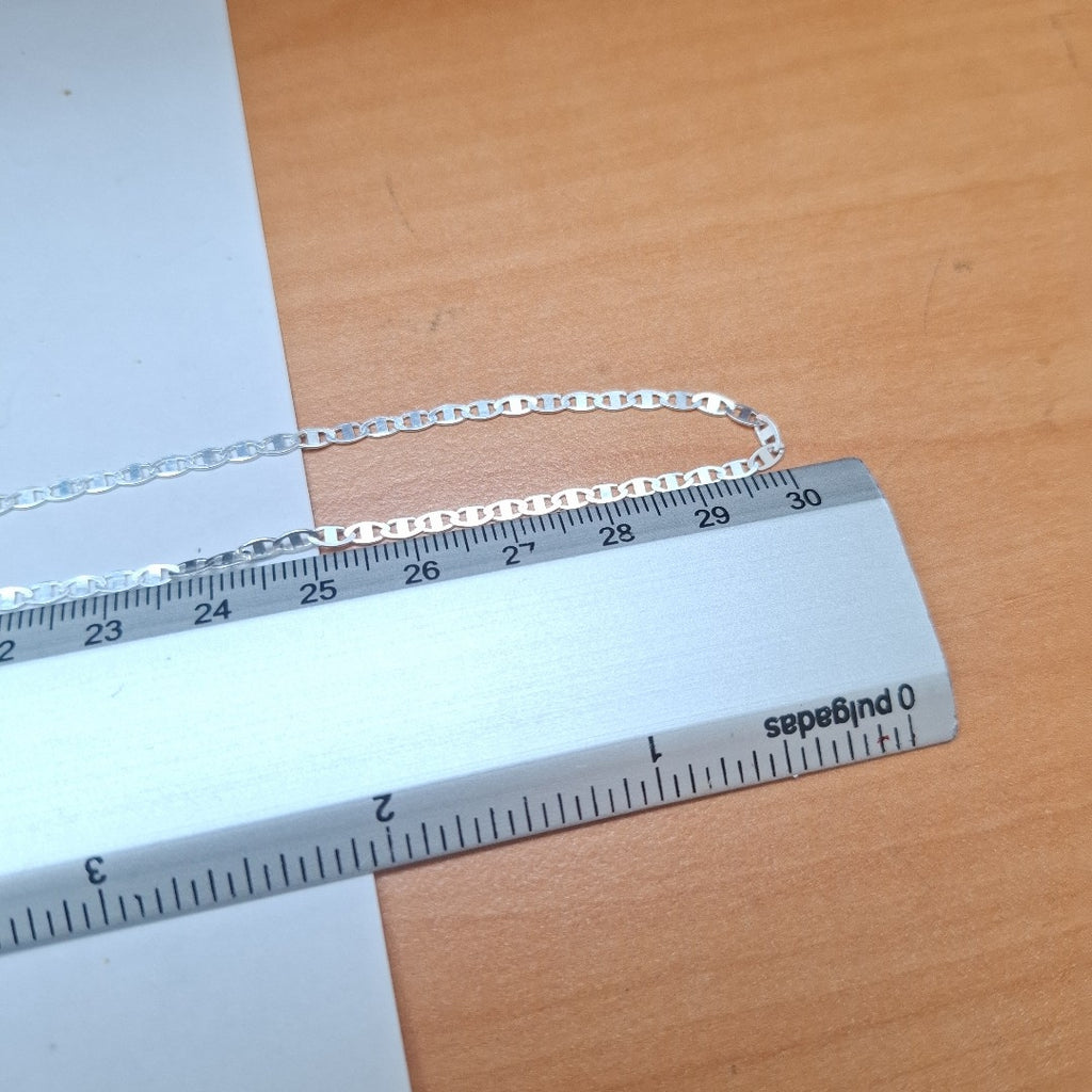 CADENA TEJIDO ESPEJO PLATA .925 55 CM 4.1 GR (NUEVO)