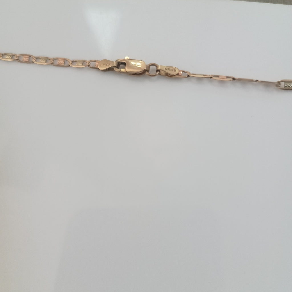 CADENA ORO, ORO COMBINADO 10 K 5.8 GRMS (SEMINUEVO)