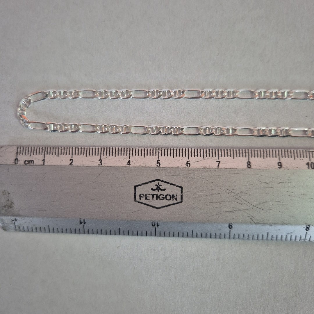CADENA TEJIDO 3X1 PLATA .925 60 CM 8.5 GR (NUEVO)