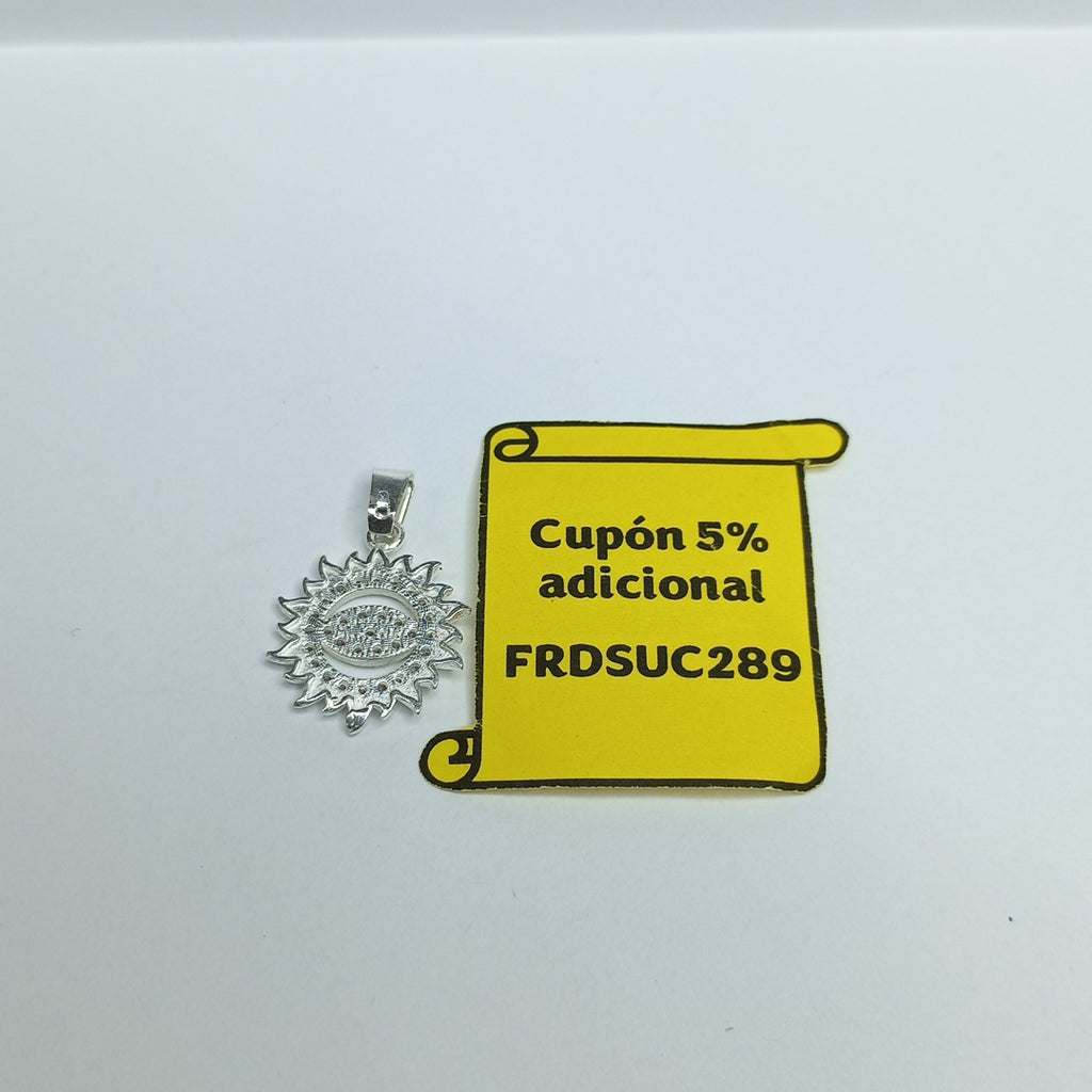 DIJE OJO MAGICO CON CIRCONIAS PLATA .925 2 GR (NUEVO)
