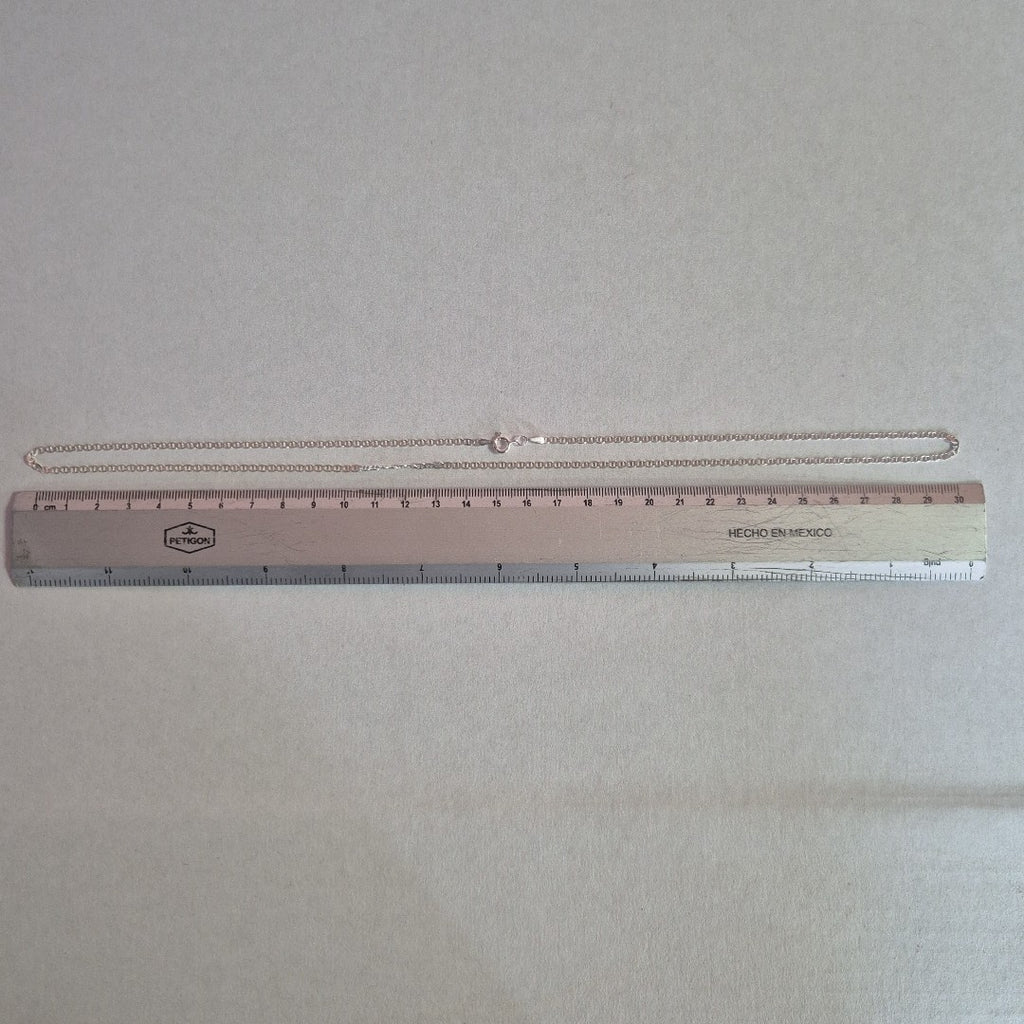 CADENA TEJIDO GUCHI PLATA .925 60 CM 4 GR (NUEVO)