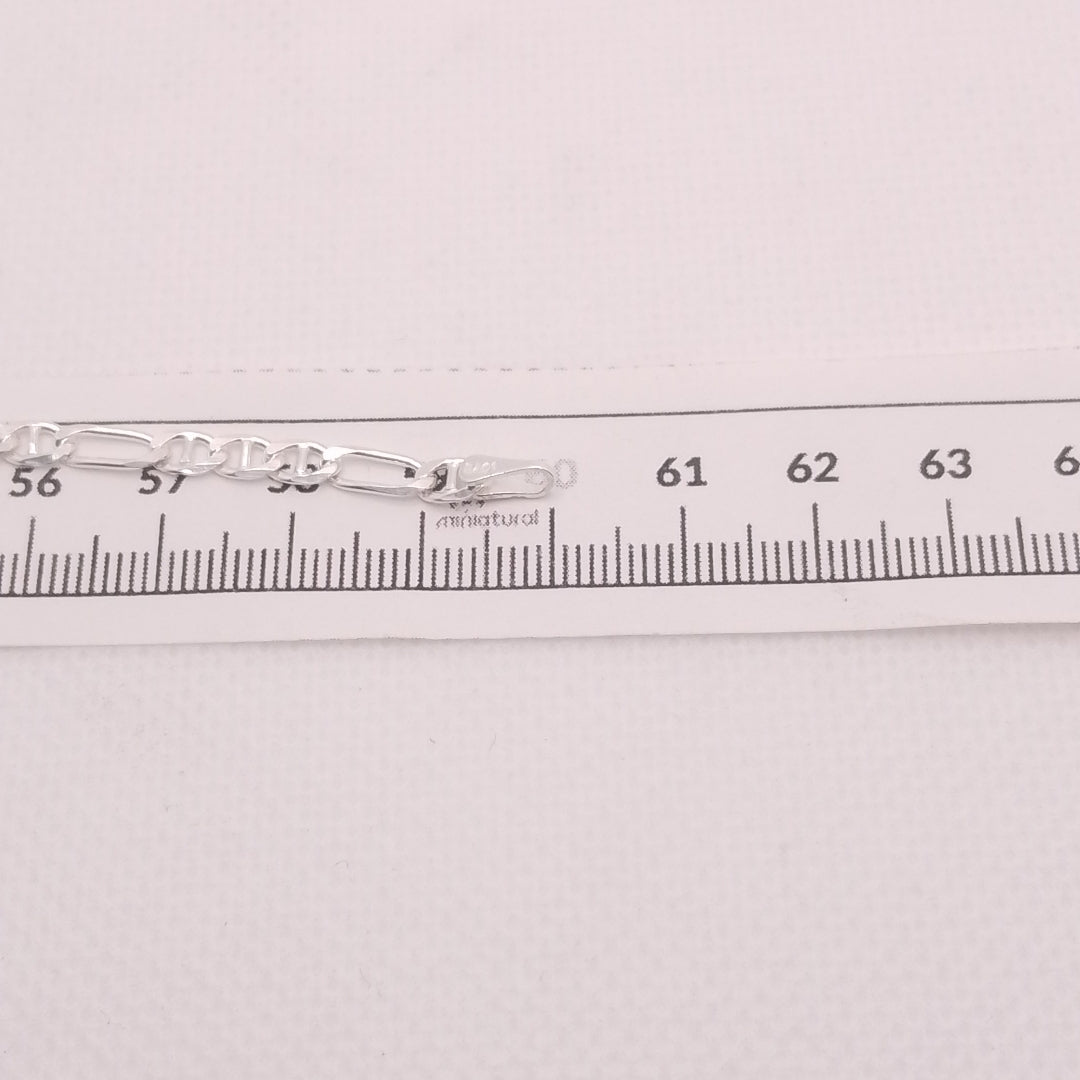 CADENA TEJIDO 3X1 PLATA .925 60 CM 8.5 GR (NUEVO)