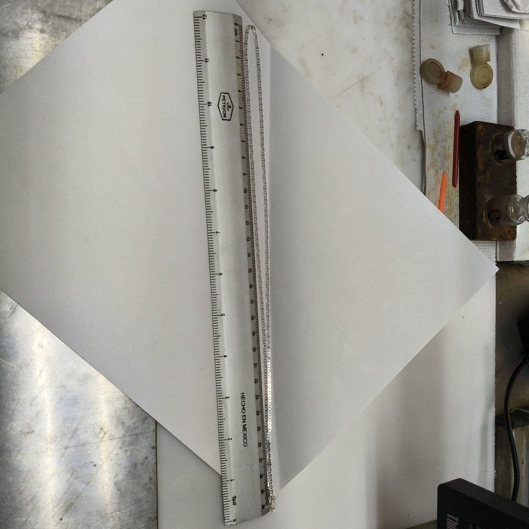 CADENA TEJIDO ESPEJO PLATA .925 60 CM 4.4 GR (NUEVO)
