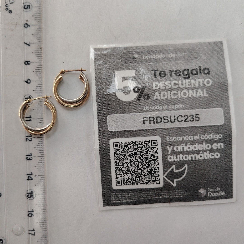 ARRACADAS PAR ORO 10 K 1.1 GRMS (SEMINUEVO)
