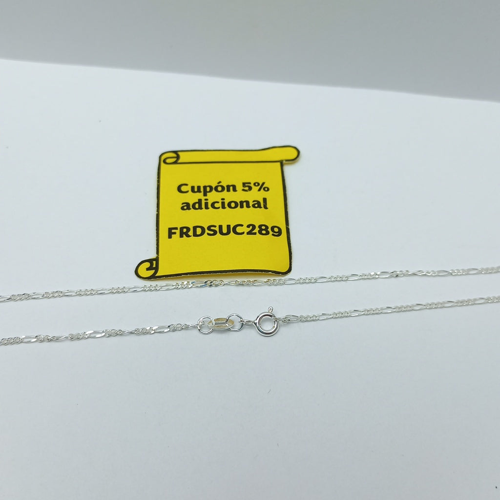 CADENA TEJIDO 3X1 PLATA .925 55 CM 2.3 GR (NUEVO)