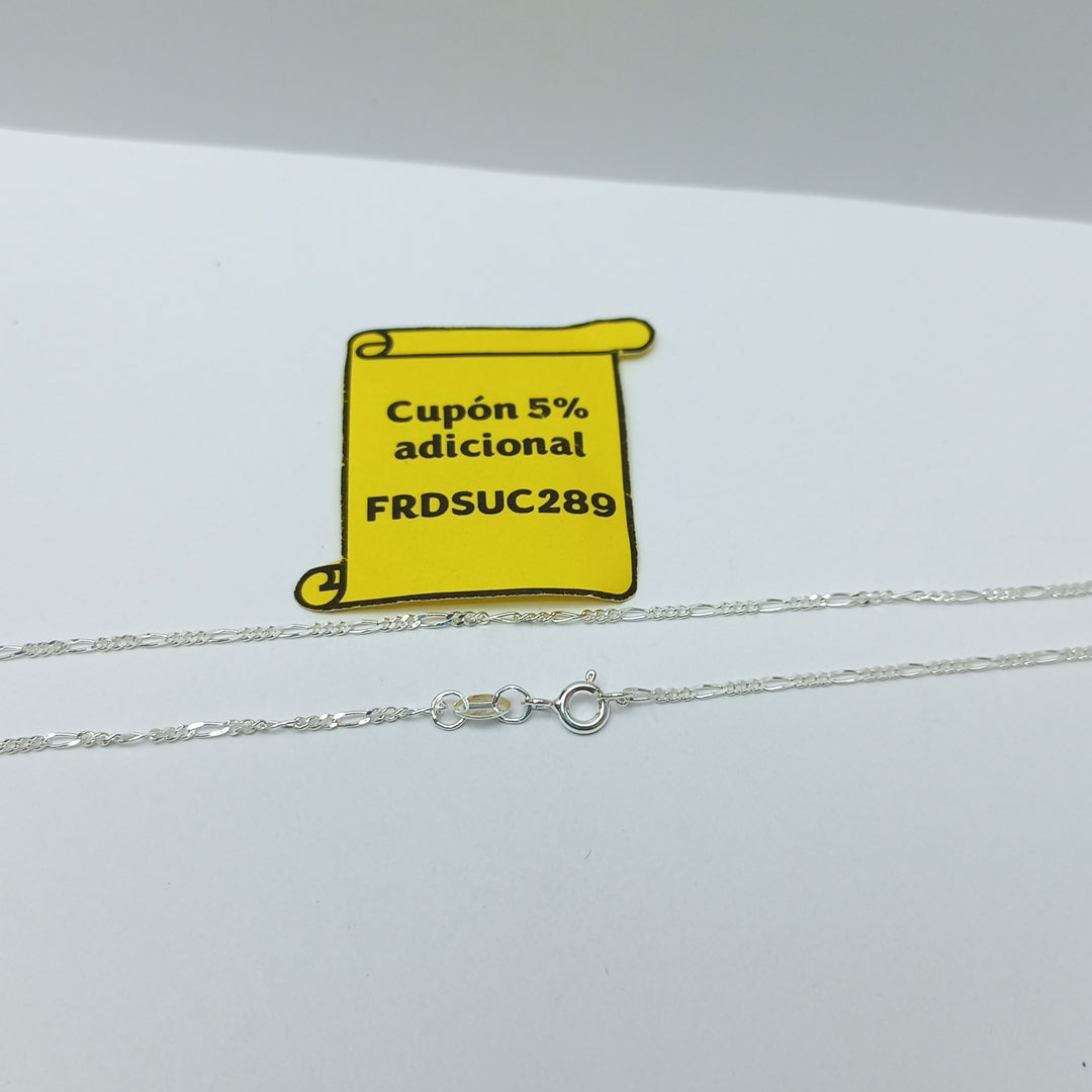 CADENA TEJIDO 3X1 PLATA .925 55 CM 2.3 GR (NUEVO)