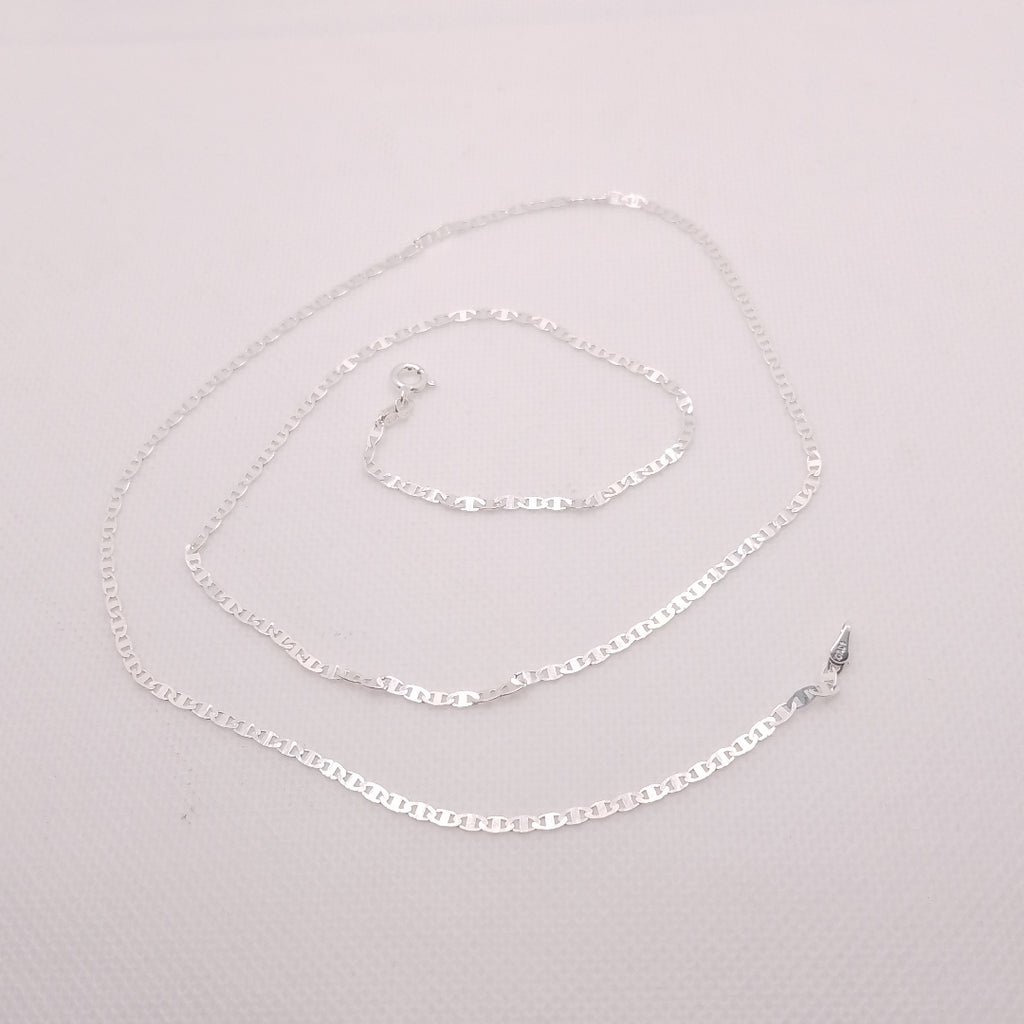 CADENA TEJIDO ESPEJO PLATA .925 60 CM 4.3 GR (NUEVO)
