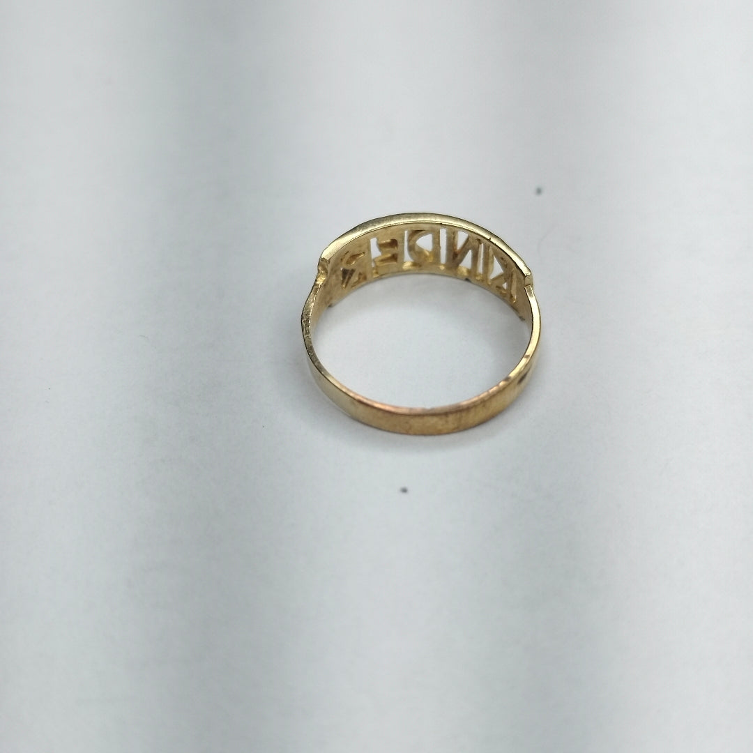 ANILLO CONMEMORATIVO ORO 10 K 0,80 GRMS (SEMINUEVO)