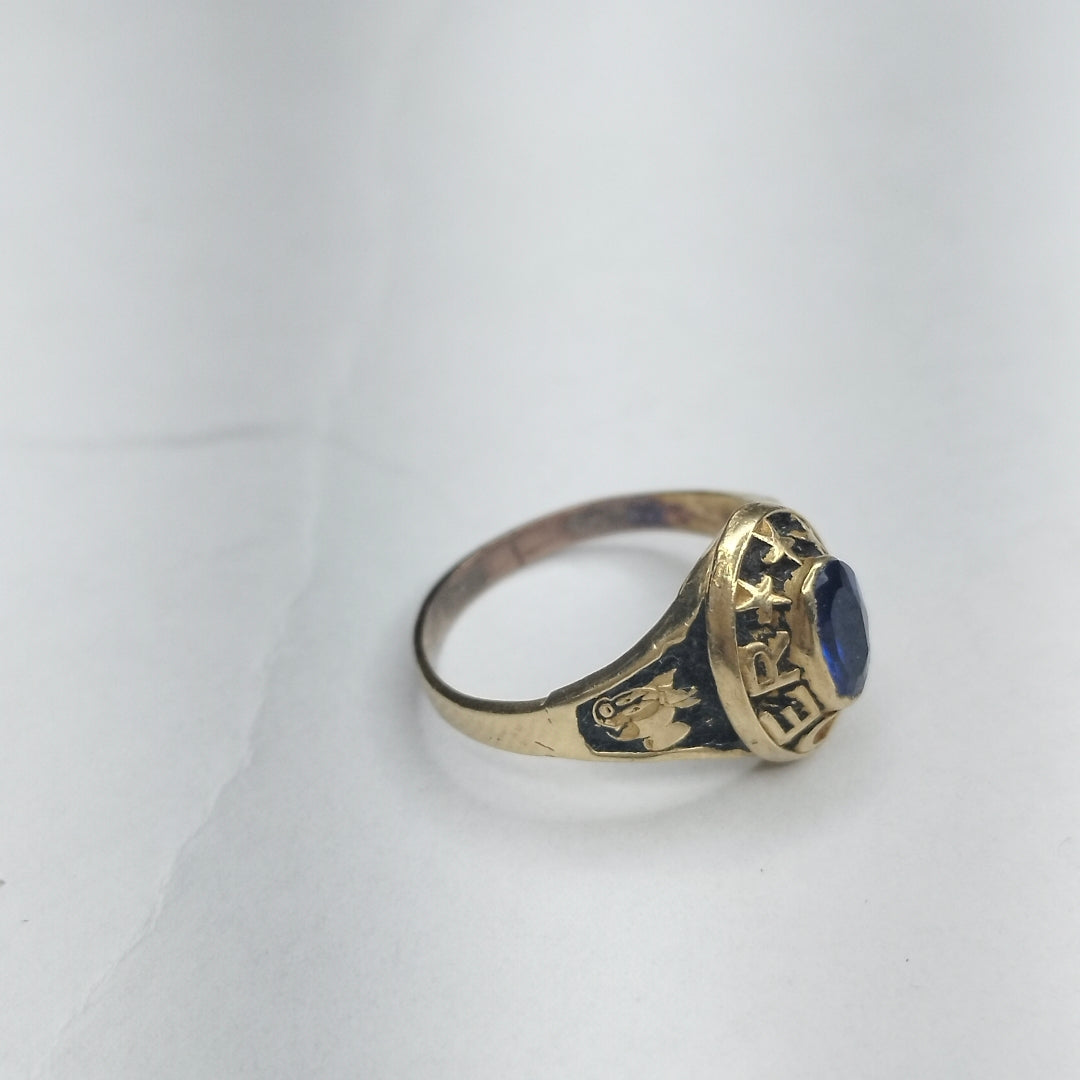 ANILLO DE GRADUACIÓN ORO 10 K 1,80 GRMS (SEMINUEVO)