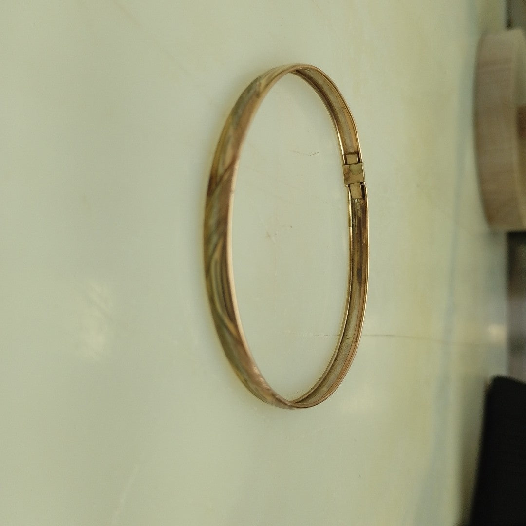 PULSERA, PULSERA RIGIDA ORO, ORO COMBINADO 10 K 4 GRMS (SEMINUEVO)