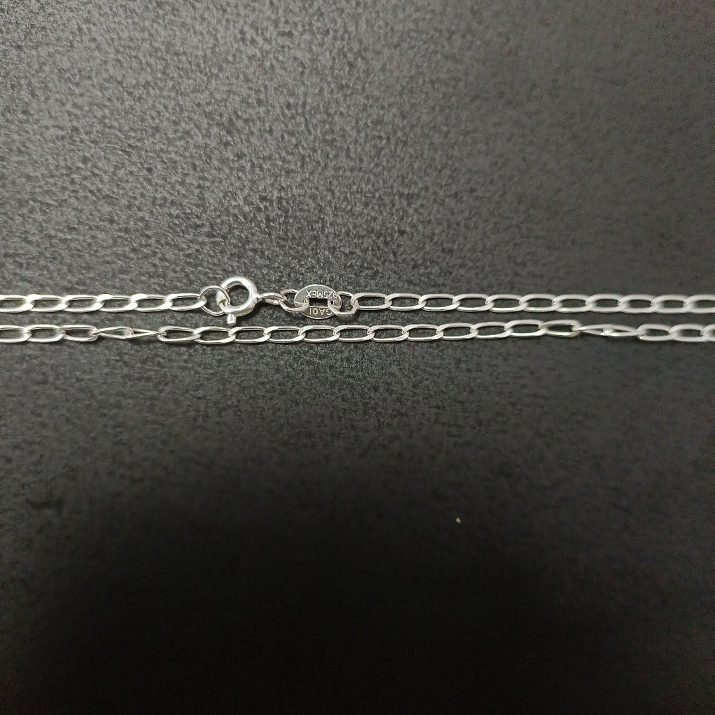 CADENA TEJIDO ESLABONES PLATA .925 55 CM 2.9 GR (NUEVO)