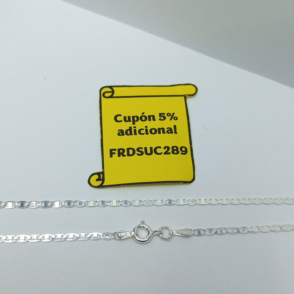 CADENA TEJIDO ESPEJO PLATA .925 60 CM 4.2 GR (NUEVO)