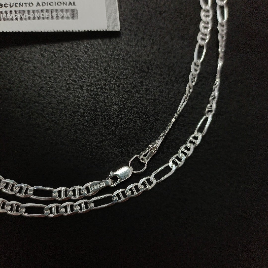 CADENA TEJIDO MARINERO PLATA .925 55 CM 7.9 GR (NUEVO)