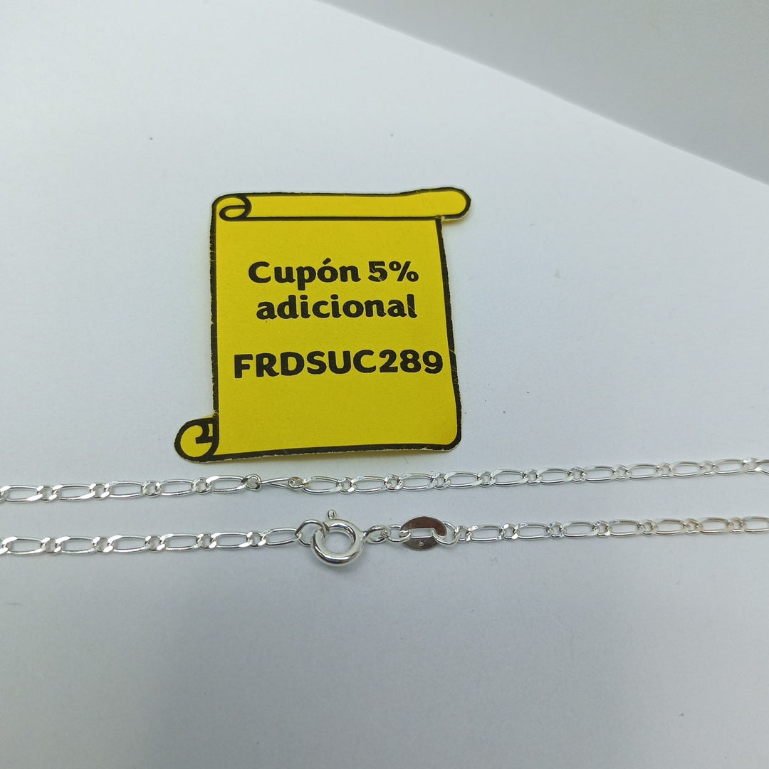 CADENA TEJIDO 1X1 PLATA .925 55 CM 3.2 GR (NUEVO)