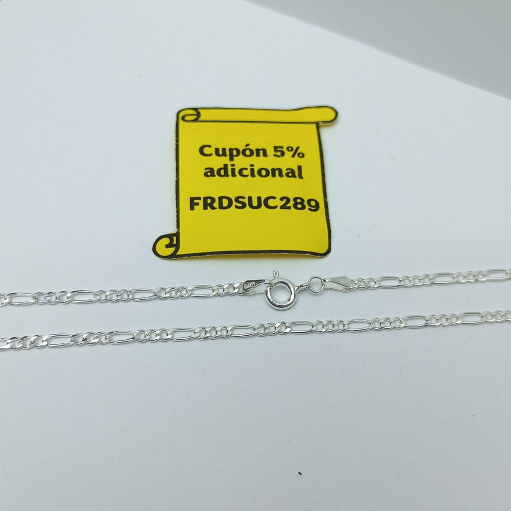 CADENA TEJIDO 3X1 PLATA .925 50 CM 4.2 GR (NUEVO)