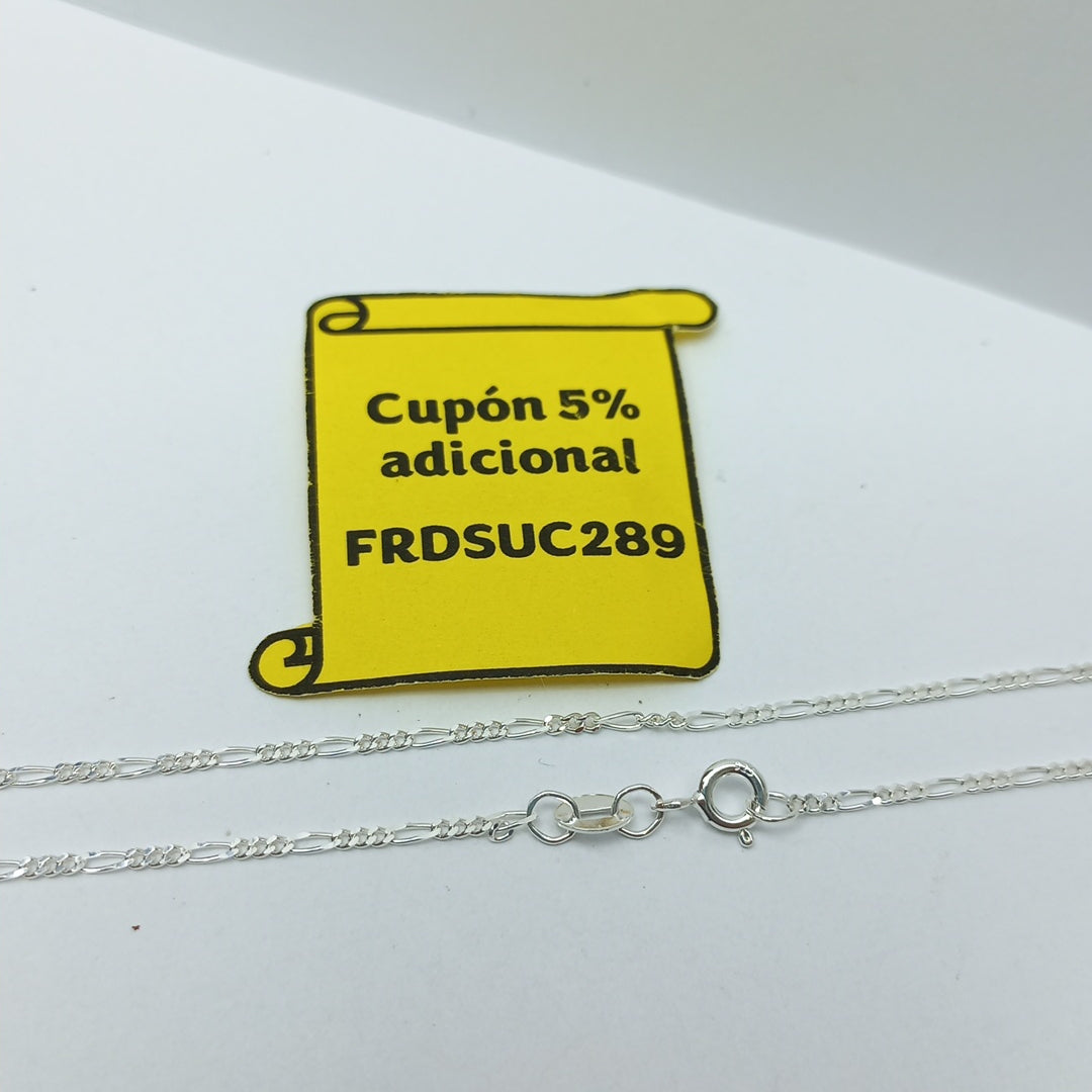 CADENA TEJIDO 3X1 PLATA .925 55 CM 2.3 GR (NUEVO)