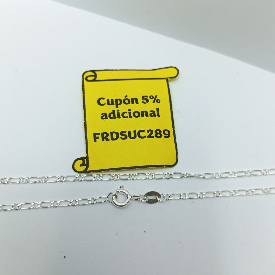 CADENA TEJIDO 1X1 PLATA .925 50 CM 3 GR (NUEVO)