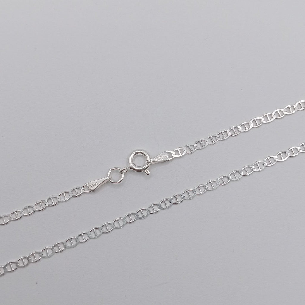 CADENA TEJIDO GUCHI PLATA .925 60 CM 3.8 GR (NUEVO)