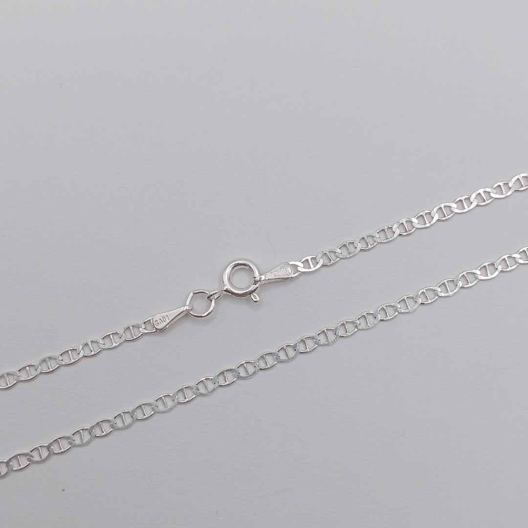 CADENA TEJIDO GUCHI PLATA .925 60 CM 3.8 GR (NUEVO)